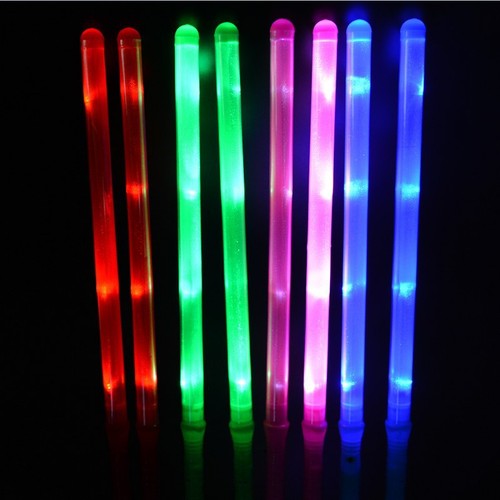 Colorful LED electronic light stick wholesale flash rainbow stick large and medium size concert dance light stick flash stick
