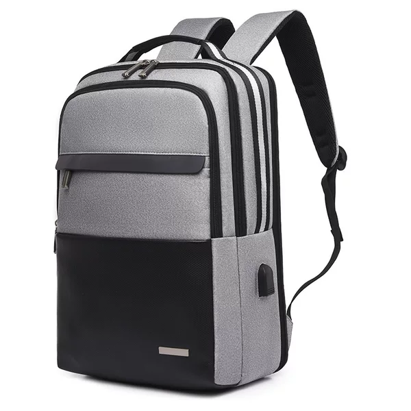 New Large Capacity 17inch Laptop Contrasting Color Backpack Men's Laptop Bag Asus USB Port Computer Bag