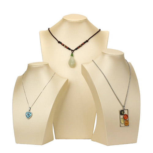 PU brushed jewelry display stand jewelry display stand jewelry display stand portrait neck model necklace display stand