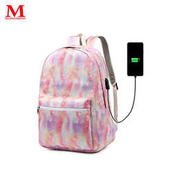 深圳厂家生产学生书包涤纶数码印双肩包韩版牛津防水喷绘少女背包