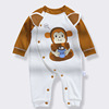 Children's demi-season clothing, warm overall, keep warm bodysuit for new born, internet celebrity, factory direct supply, increased thickness