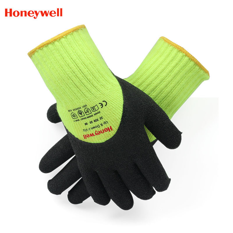 霍尼韦尔2232023CN乳胶耐磨保暖工作手套防寒零下50低温劳保手套