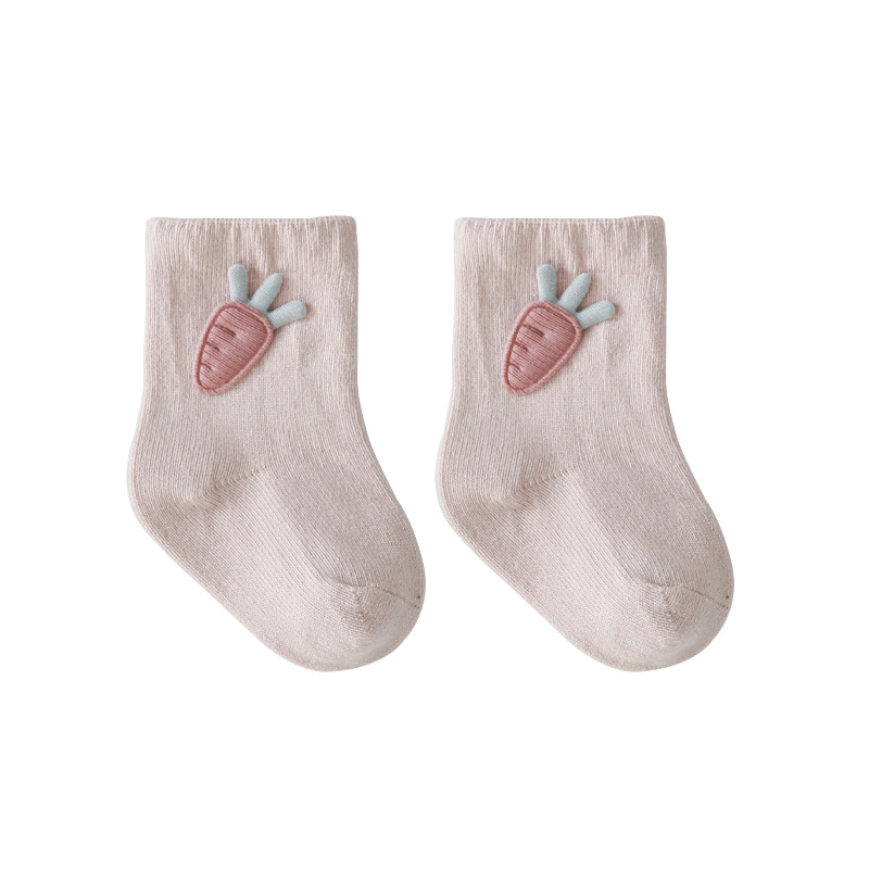 Calcetines para niños otoño nuevos calcetines de bebé de dibujos animados japoneses calcetines de bebé deshuesados hechos a mano calcetines cortos de algodón peinado al por mayor