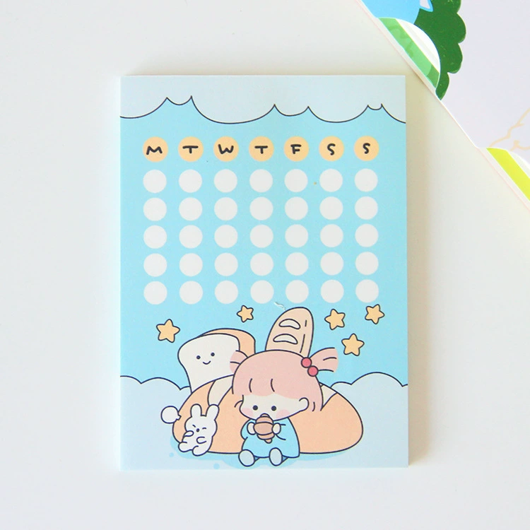 花墨 Produced by Rabbit Girl Series Three Cute Student Note Book Study Notes Plan Paper Sticky Note Paper