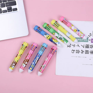 创意文具可爱创意十色笔卡通圆珠笔小学生学习用品礼品 厂家直销