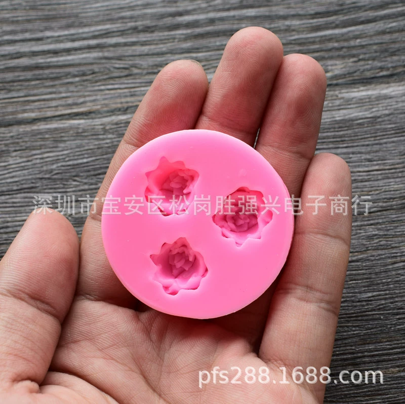 Оптовый конусный 3D розовый торт форма силиконовый инструмент для выпечки DIY украшение торта SQ1413