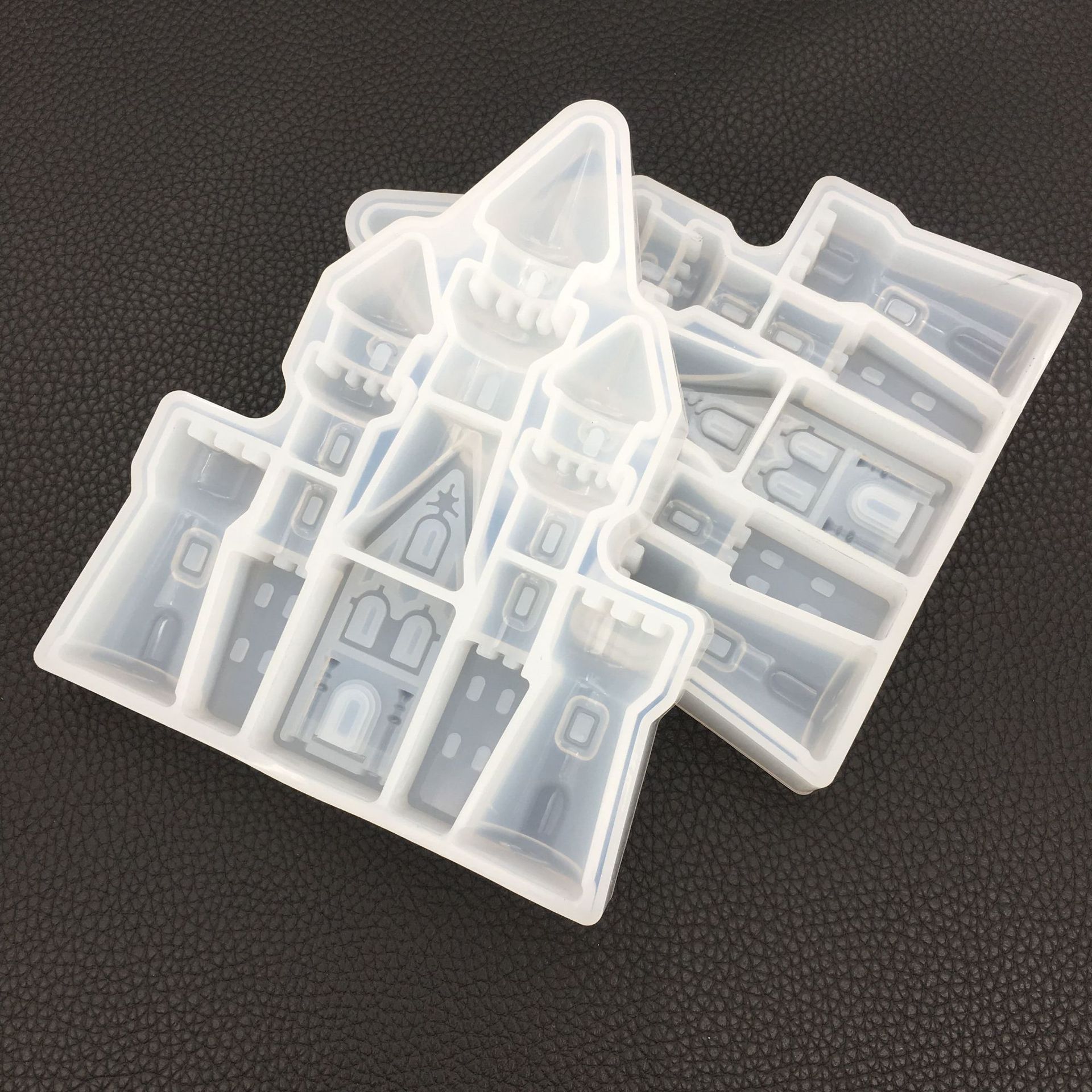 diy水晶滴胶城堡模具高镜面网红城堡手工摆件梦幻华丽ab胶uv