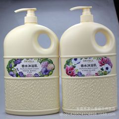 Devilish Perfume Shower Gel 1800g for Men and Women, Long-lasting Fragrance, Hydrating Skin Cleanser, Family Pack