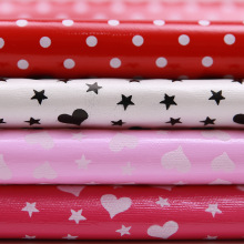 厂家直销印花革 PU镜面革印花 童装卡通玩具头饰箱包鞋材面料