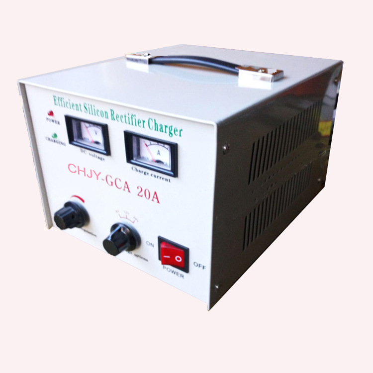 GCA电池组充电机 可调式硅整流大型电瓶充电器12V-48V20Acharger