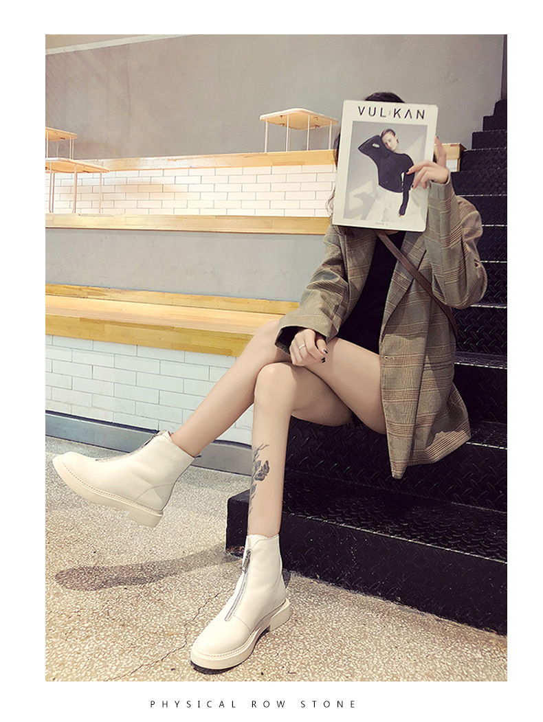 Bottes femme DAFEIOU     en En cuir - Ref 3354753 Image 25