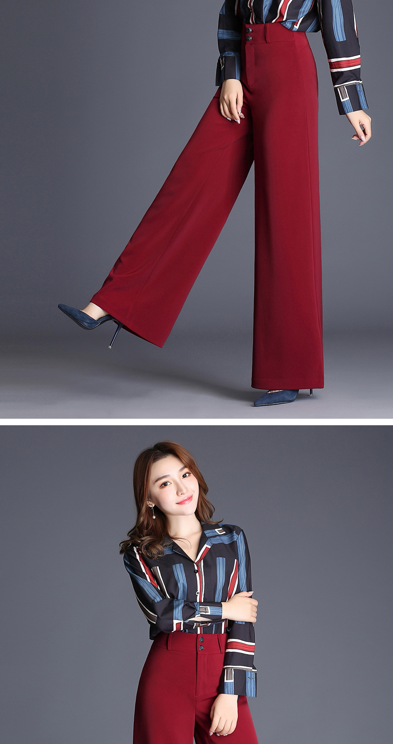 women s high-waist wide-leg pants  NSYY9282