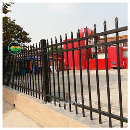 别墅锌钢护栏图片 陕西锌钢护栏厂 北京锌钢护栏厂蓝白色组合围栏