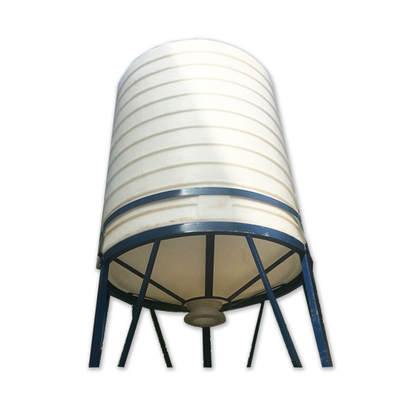 连云港5吨锥底塑料搅拌罐 pe加药箱带底座锥底 5T锥底外加剂储罐