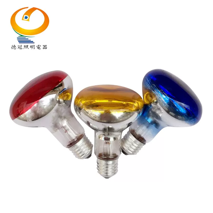 R80紫外线灯泡离子彩色灯泡 装饰灯泡蘑菇泡R80节日灯泡工厂供应