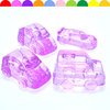 Acrylic beads, crystal, transport, children's colorful toy, with gem, handmade