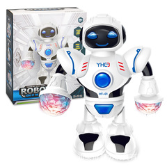 Electric dance robot LED light music children's educational toy cross-border e-commerce toy model