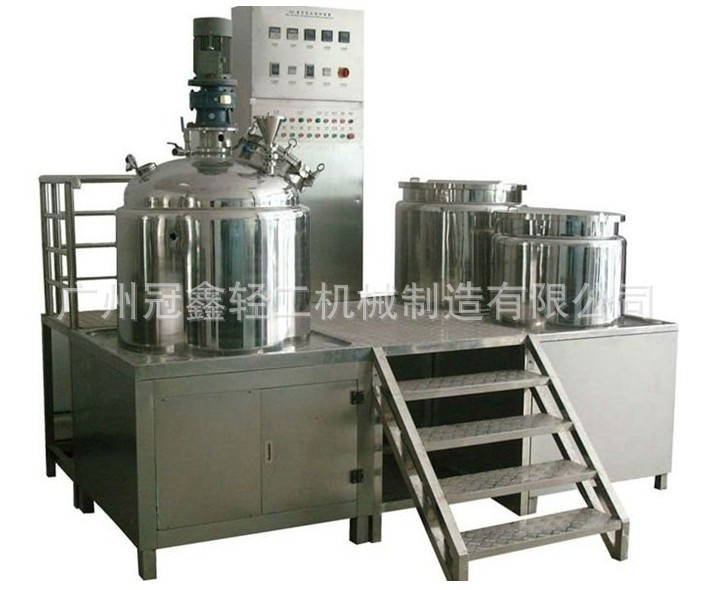 500L固定式真空均质乳化机 膏霜软膏真空乳化机 凝胶真空搅拌罐