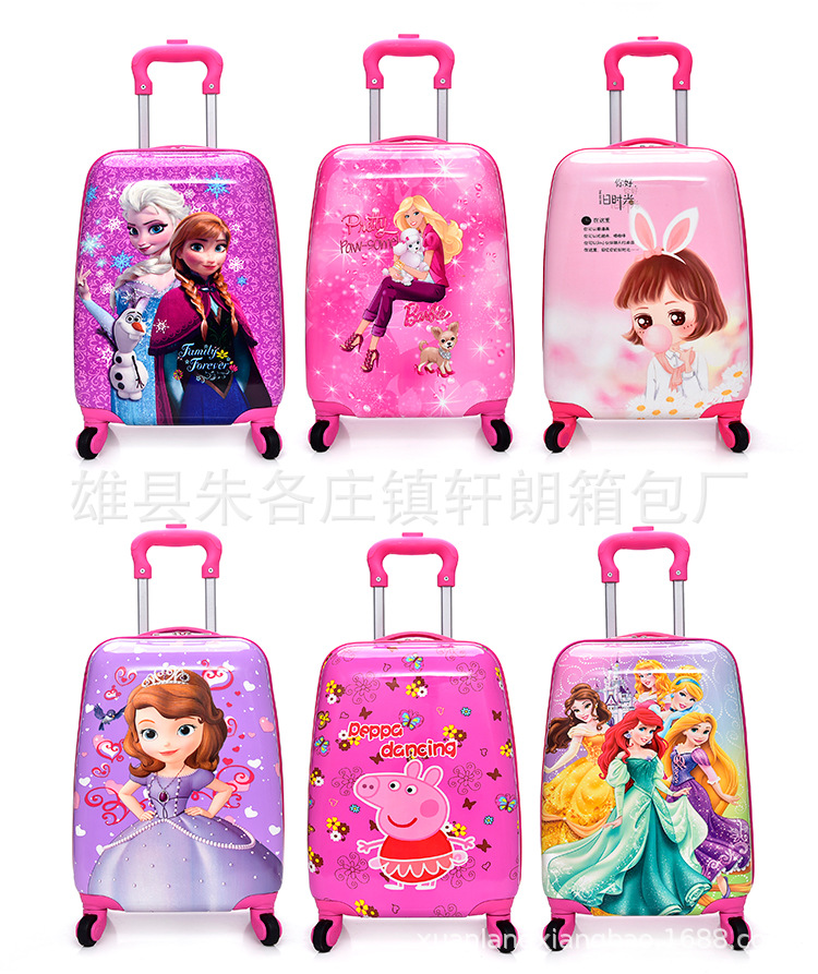 children Draw bar box Sophia 18 Universal wheel suitcase Cartoon lovely princess trunk Manufactor wholesale