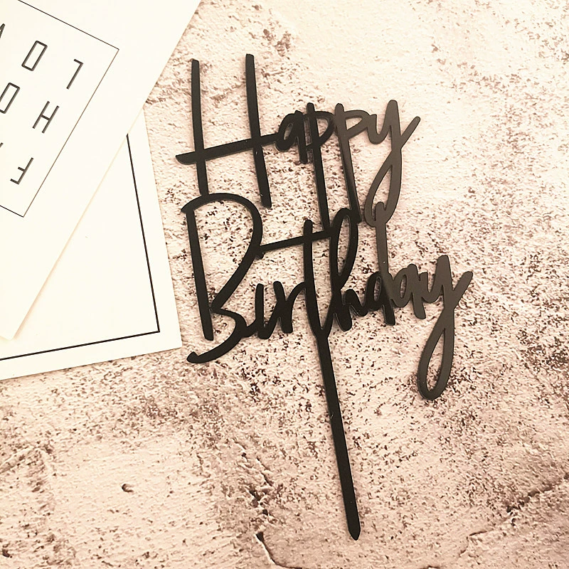 Новый товар HAPPY BIRTHDAY Акриловый торт Respuent День рождения украшение для торта