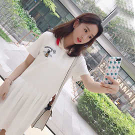 夏装新款女sukol初恋chic娃娃裙子复古少女ins火学生连衣裙8203