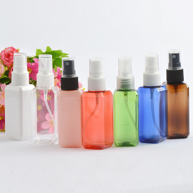 50ml毫升PET塑料瓶方形瓶 喷雾头化妆品分装瓶细雾香水喷瓶 喷壶