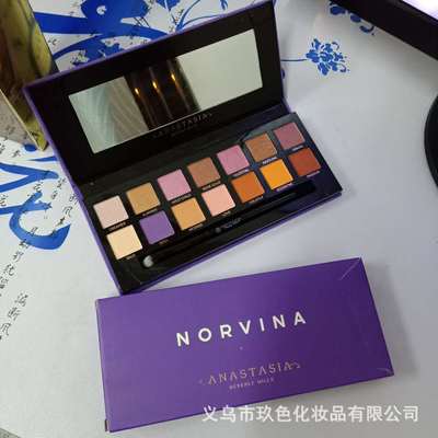 goods in stock new pattern Anna 14 Eyeshadow NORVINA BEVERLY HILLS14 violet Flannel Eye shadow