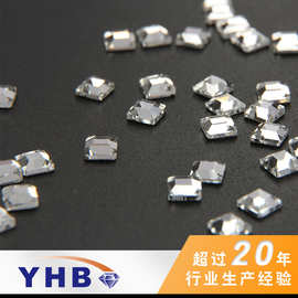 厂家批发异形钻正方平底异形玻璃水钻3*3mm服饰美甲异形AB彩钻diy