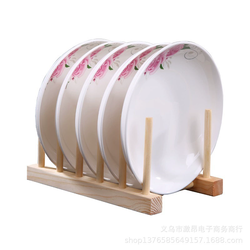 Фабричная оптовая bamboo сушилка подставка для миски полка для кухни деревянная разделочная доска миска тарелка тарелка тарелка чай торт подставка
