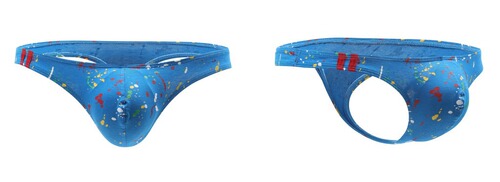 European and American wholesale AliExpress Amazon foreign trade sexy low-waist men's underwear printed cotton thong E047