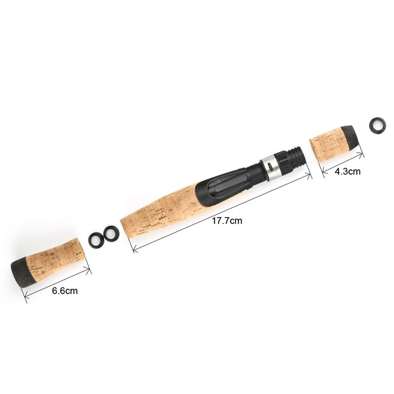 AA varilla de pesca de corcho rueda de mango de asiento conjunto DIY mango recto luya varilla mango de corcho conjunto n ° 15