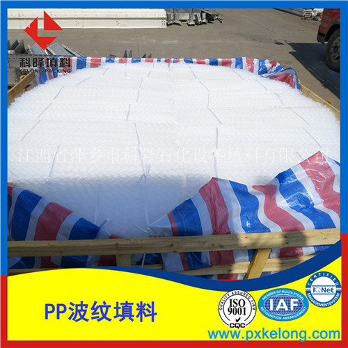 聚丙烯全新料规整塑料波纹填料125Y-1000型号聚丙烯塑料波纹填料