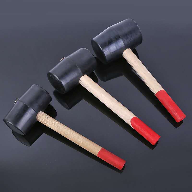 黑色橡皮锤锤子匠作建筑工具黑皮锤手工