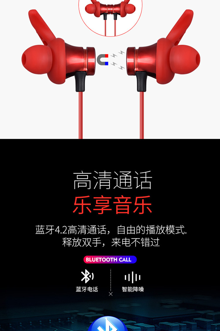 Casque bluetooth XIYANG commande vocale fonction appel connexion multipoints - Ref 3380431 Image 22