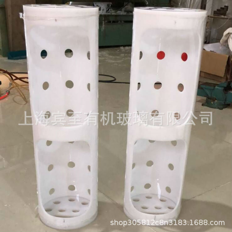 乳白色 亚克力管 展示用品 有机玻璃管 直径200 300 350 加工定做