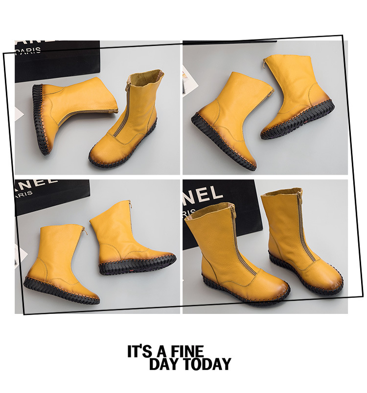 Bottes femme en En cuir - Ref 3354787 Image 35