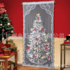 Christmas curtain spray flowers Christmas tree lace color light emitting LED lanterns 40x84 inch curtain new