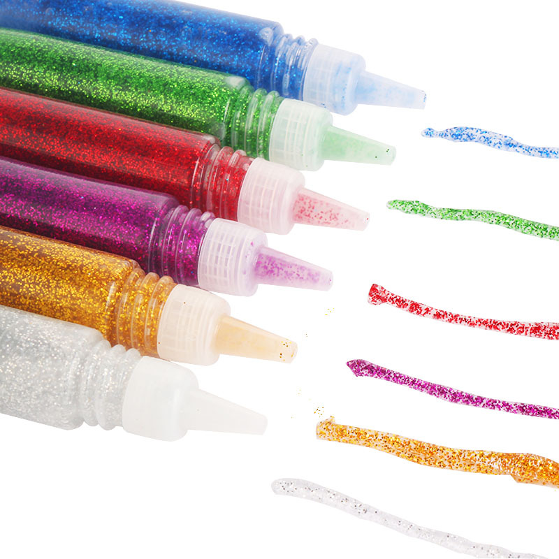 10ml金葱胶手工制作绘画金粉胶画 闪光画 儿童上色手工画闪光胶