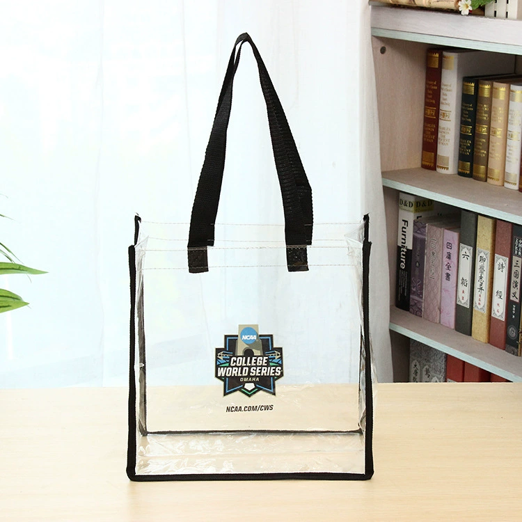 Фабричная самоуправляемая модная Водонепроницаемая Повседневная прозрачная сумка из ПВХ Сумка для покупок Подарочная сумка для хранения Лазерная сумка