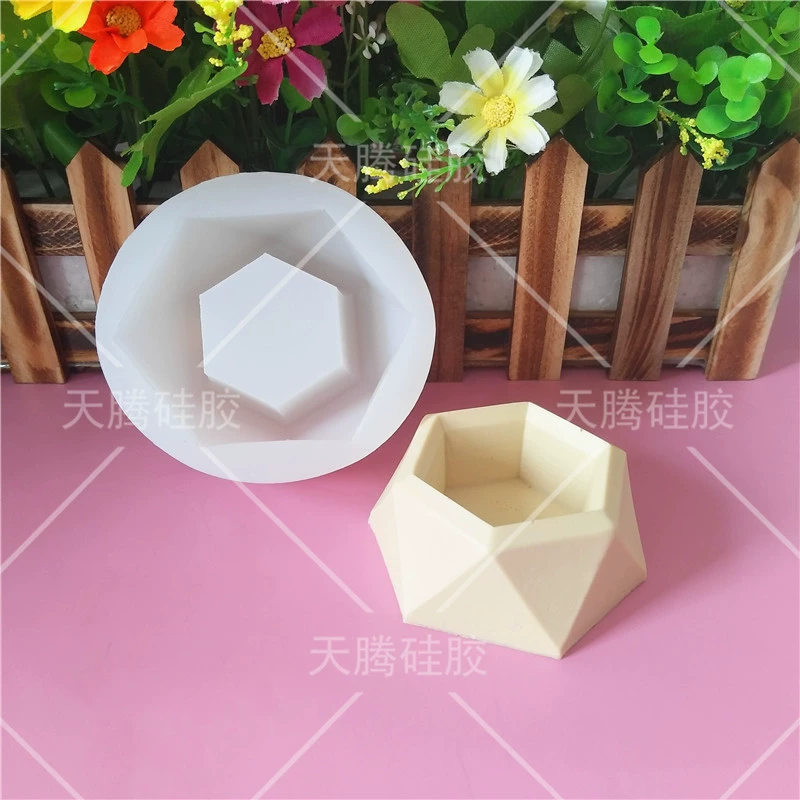 Горшок для цветов, силиконовая форма, мастика, для DIY