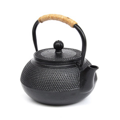 鑄鐵茶壺0.8L小丁生鐵壺老鐵壺功夫茶具批發燒水茶壺黑點顆粒鐵壺