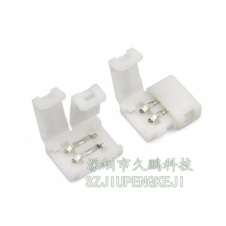 2P 10 мм 5050 Светодиодная монохромная световая полоса без сварки-зажим с пряжкой световая полоса без сварки стыковой соединитель