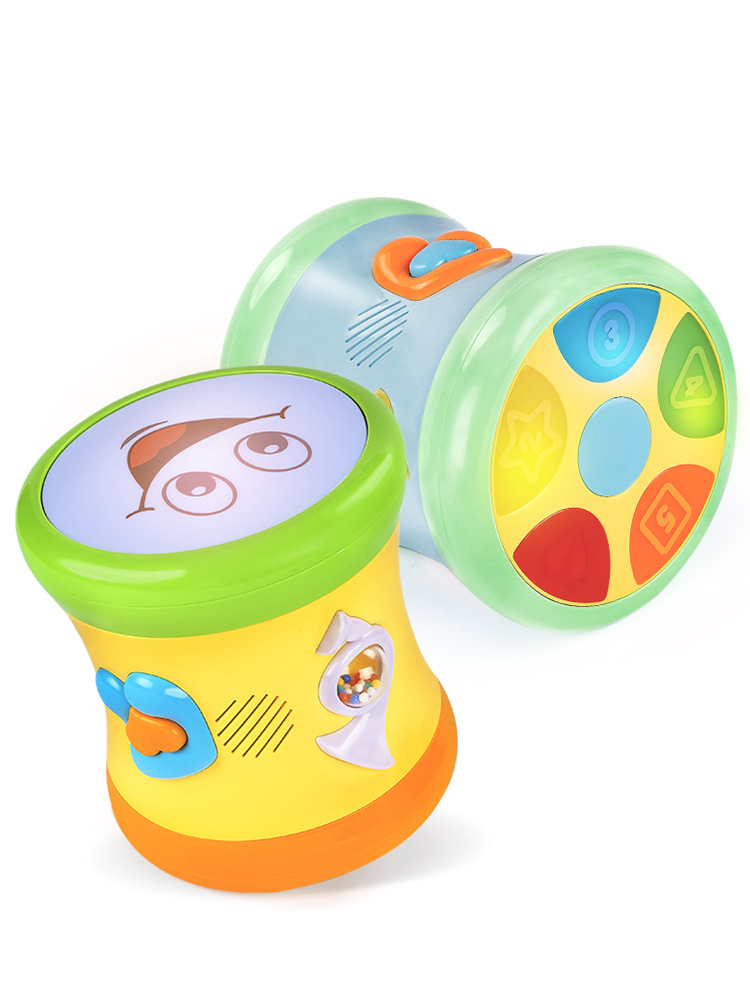 Guyu baby Hand drum beat children music Pat drum 0-6-12 A month Baby toys 3 Puzzle 1 year old