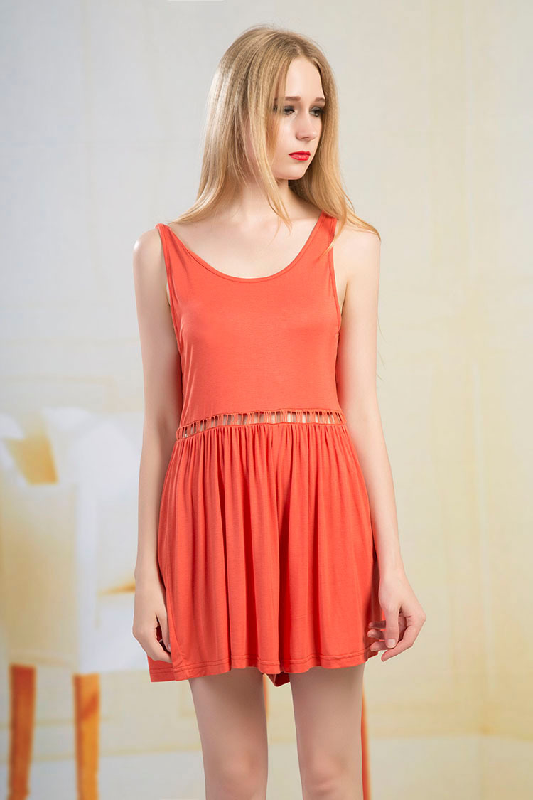 Solid Color Hollow Out Back Zipper Jumpsuit Sexy Backless Design Loose Fit for Casual Wear Wholesale Available