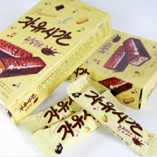 Korean imported snack chocolate Haitai free time sandwich chocolate bar casual chocolate snack