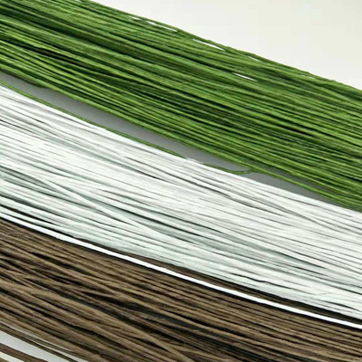 Paper wrapped green wire DIY Handmade flowers Silk flowers make Material Science 26#-22# Thin wire with stems