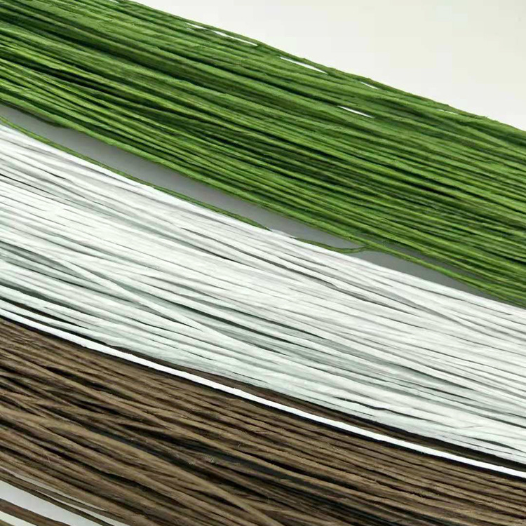 Paper wrapped green wire DIY Handmade flowers Silk flowers make Material Science 26#-22# Thin wire with stems