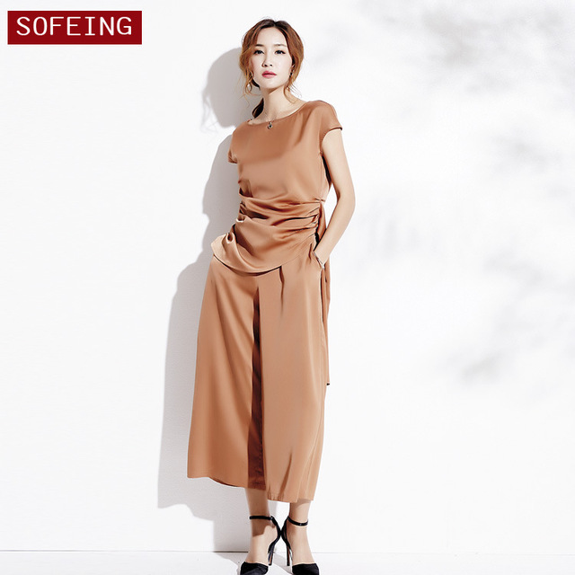 Broad-legged pants suit summer new fashionable suit women’s suit 