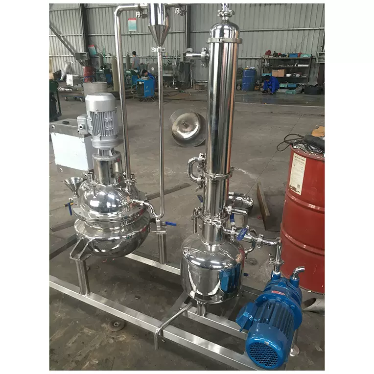 中药真空减压机械单效浓缩器单效外循环机电加热型球形设备中草药