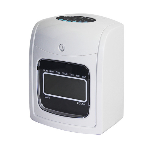 K-7 Time Attendance Machine English Punching Machine Office Attendance Machine Paper Card Punching Clock Card Paper